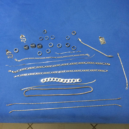 Correntes Pulseiras Anéis De Prata