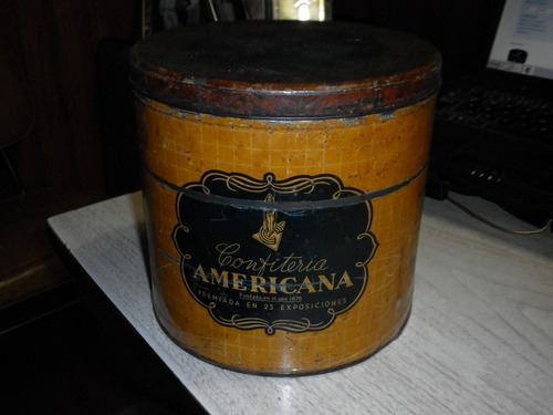 Antigua Lata De Confitería Americana, Fundada En 1876