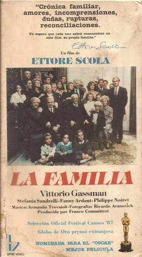 La Familia Vhs Ettore Scola Stefania Sandrelli Fanny Ardant