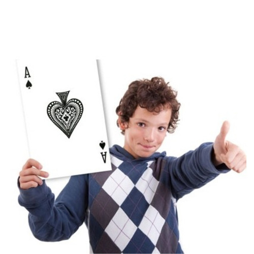 Imagen 4 de 9 de ¡ Juego De Cartas Poker Grande 18x12cm Ofertas Gigantes !!