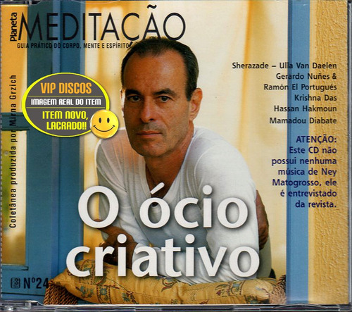 Cd Promocional Revista Planeta Meditação Capa Ney Matogrosso
