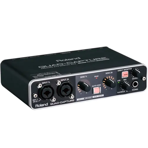Interface De Áudio Usb 2.0 Roland Ua-55 Quad-capture + Nfe Interface De Áudio Usb 2.0 Roland Ua-55 Quad-capture + Nfe