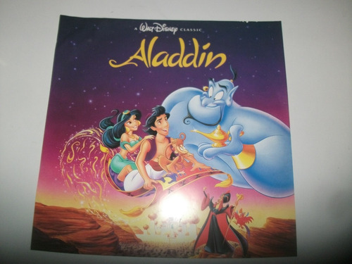 Long Play Aladdin Walt Disney Hecho En Japon Coleccionable