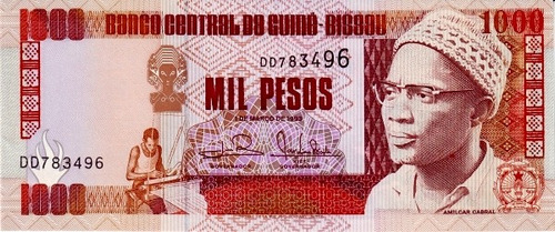 Grr-billete De Guinea Bissau 1000 Pesos 1993