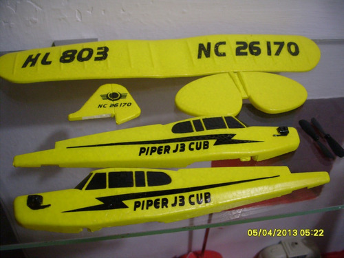 Fuselaje Completo Avioneta R C Piper Cub J3 Huale Hl803 2ch Envio Gratis