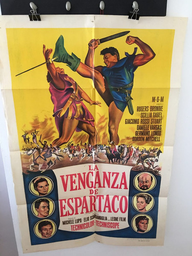 Afiche Original De Cine - La Venganza De Espartaco