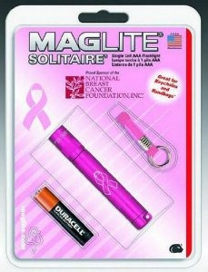 Maglite K3amw6 National Breast Cancer Solitaire Linterna Pin