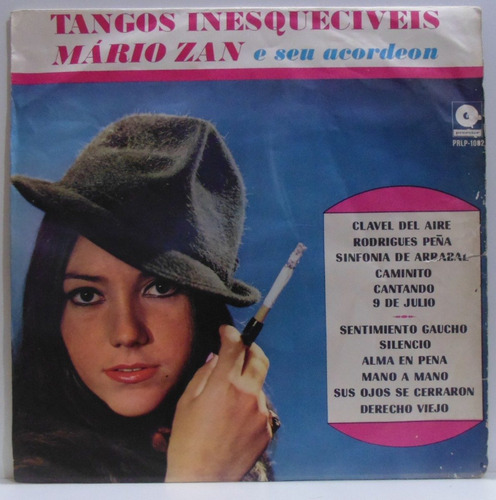 Lp Mario Zan E Seu Acordeon - Tangos Inesquecíveis - 1967 -