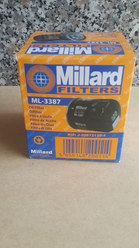 Imagen 7 de 7 de Filtro Aceite Aveo Optra Corsa Meriva Astra Chevro Parts