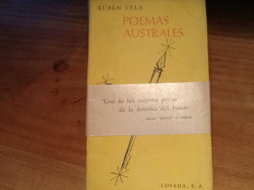 Poemas Australes - Rubén Vela - Firmado Y Dedicado.