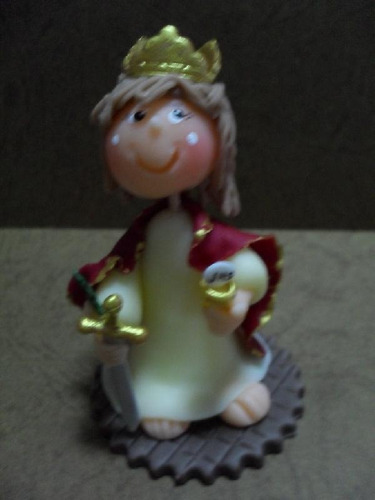 Virgen De Santa Barbara- Masa Flexible- Recuerdo (unidad)