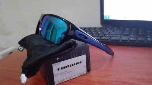 oakley turbine black ink sapphire iridium