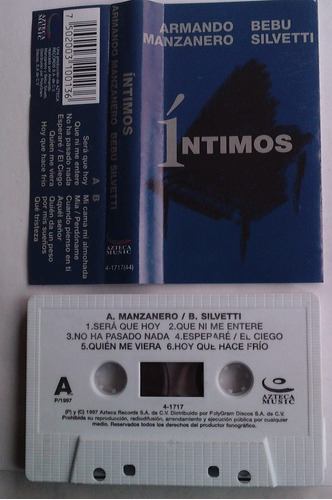 Armando Manzanero Y Bebu Silvetti Intimos Cassette Raro 1997