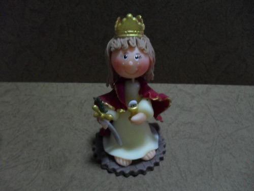 Virgen De Santa Barbara- Masa Flexible- Recuerdo (unidad)