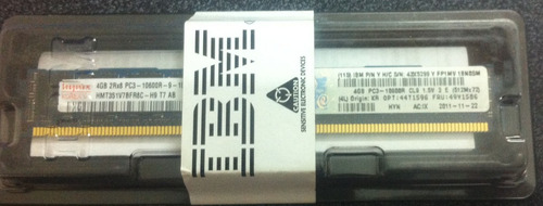 Ibm 44t1596 4gb Pc3-10600r Ddr3-1333 Ecc Vlp Server Memory