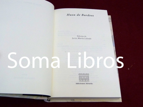 Huon De Burdeos Biblioteca Medieval Siruela Nuevo Tapa Dura*