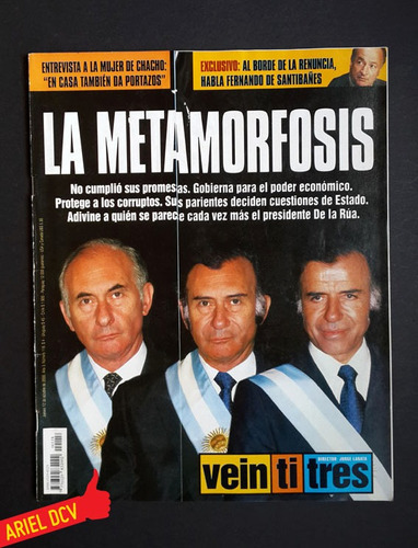 Revista Veintidos N°118 | 12/10/2000 | Menem | De La Rua