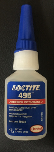 Pega Adhesiva Instantánea Loctite 495 De 20g Henkel Original