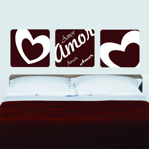 Adesivo Decorativo Parede Quarto Faixa Coração Amor Love