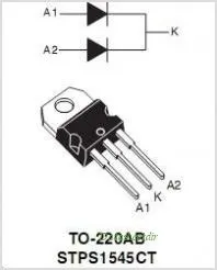 1545ct Stps1545ct B1545 Mbr1545ct Pbyr1545ct Diodo Schottky