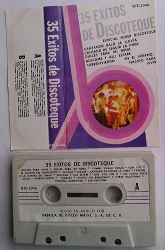 35 Exitos De Discoteque Cassette Rarisimo Nacional  Maa