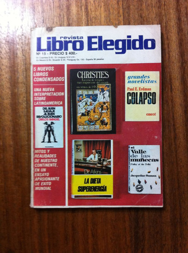 Revista Libro Elegido Nº15 5 Libros Condensado Antiguo 1977