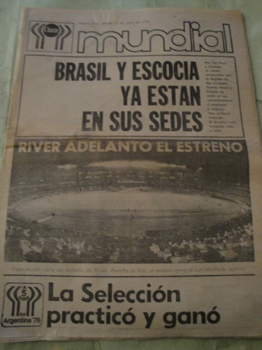 Diario Clarin Argentina Campeon Mundial 1978 Escocia Italia