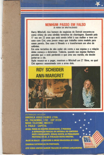 Vhs Dvd Nenhum Passo Em Falso