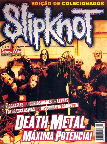 Revista Slipknot = Especial Só Da Banda Mais 40 Fotos Nova!