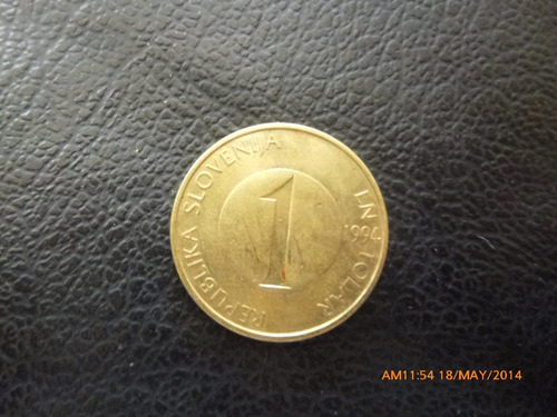Moneda Rep De Eslovenia 1 Tolarja 1994 (z317