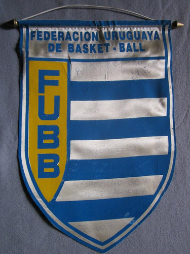 Banderin De Federacion Uruguya De Basket Ball