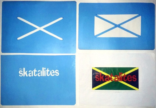 Stencil The Skatalites Bandera Jamaica 18x9 Y Personalizados