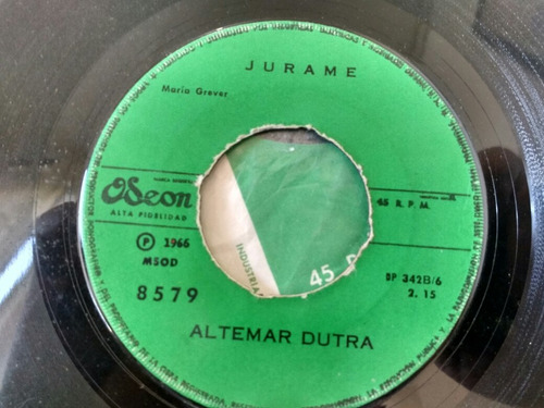 Vinilo Single De Altemar Dutra Júrame ( M-33