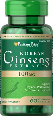 Ginseng Korean Extract 100 Mg Usa