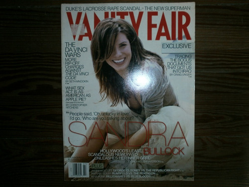 Revista Vanity Fair Americana July 2006 Sandra Bullock