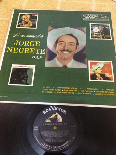 Jorge Negrete Vol.5 Disco De Vinil Original 