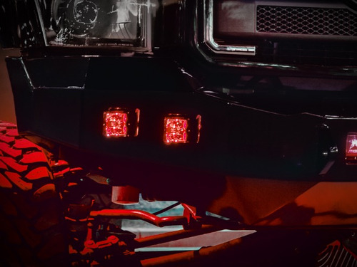 Imagen 2 de 5 de Faros Rigid Radiance Dually Led Fondo Rojo (par)