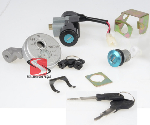 Kit Chave Ignição C/ Sensor Biz125 2005 A 2010 Serjão Motos