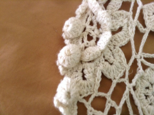 Tapado Tejido Crochet Natural