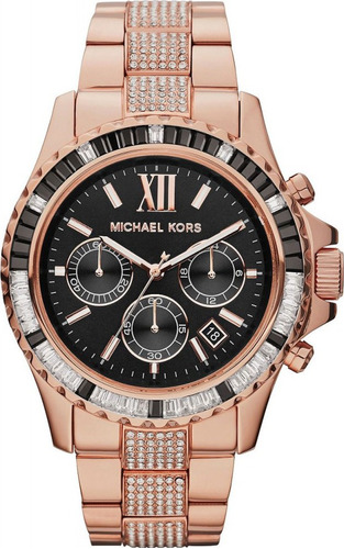 Relógio Michael Kors Mk5875 Everest Orig Gold Black