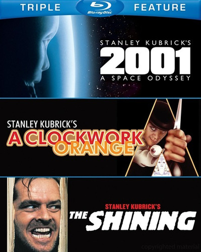 Blu-ray 2001 + Naranja Mecanica + The Shining El Resplandor