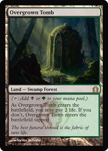 Cartas Magic: Overgrown Tomb Nmint Rtr Mtg Bsas !!