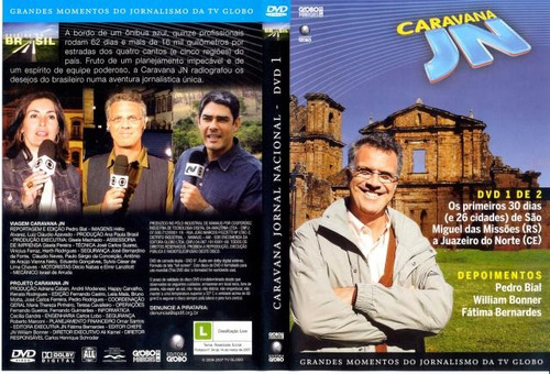 Dvd Caravana Jornal Nacional Os Primeiros 30 Dias