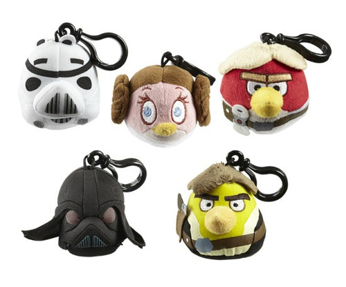 Chaveiro Angry Birds - Star Wars - Lote Com 5 Personagens