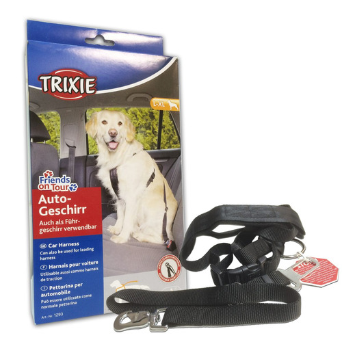 Cinturon De Seguridad  Perros Con Arnes Trixie Xl Importado
