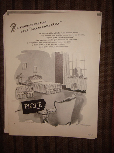 Clipping Propaganda Piqué Muebles-decoración.
