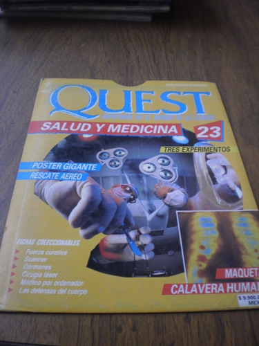 Revista Poster Quest Salud Y Medicina N.23 Maqueta Calavera