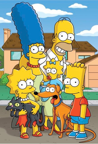 Los Simpsons Laminas En Bastidor Para Colgar