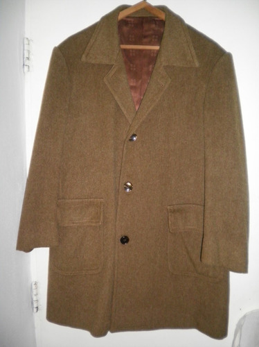 Sacon Blazer Abrigo Tapado Marron Dorado X L Imperdible