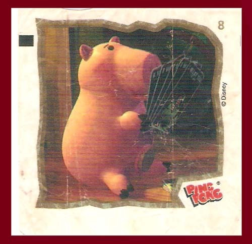 Figurinha Ping Pong Disney Anos 80 Raridade 6 Cm X 6 Cm.